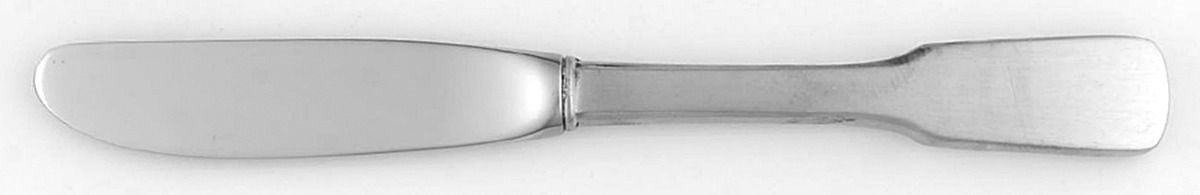 Jefferson (Pewter) Modern Hollow Butter Spreader (Stainless) by Lunt Silver-1