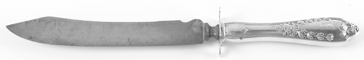 John Hancock (Sterling, 1911) Large Stainless Blade Roast Carving Knife by Lunt Silver-1