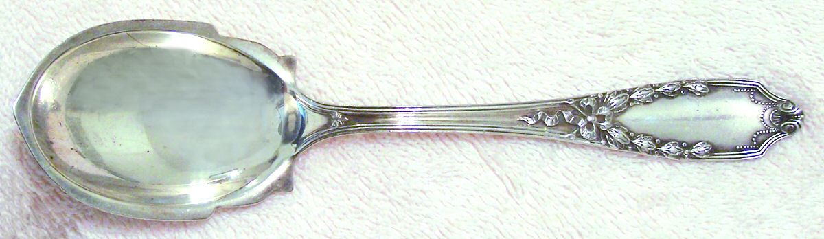 John Hancock (Sterling, 1911) Large Jelly Spoon by Lunt Silver-1