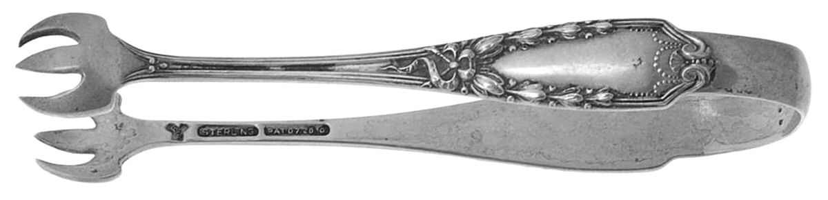 John Hancock (Sterling, 1911) Bon Bon Tongs by Lunt Silver-1