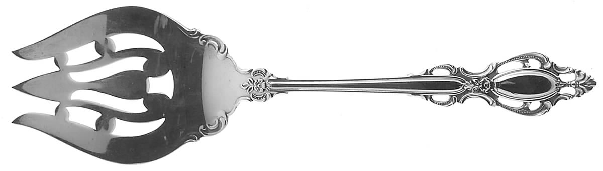 Lasting Grace (Sterling, 1975) Small Solid Cold Meat Serving Fork by Lunt Silver-1