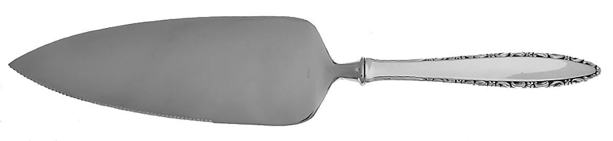 Lace Point (Sterling, 1965) Pie Server with Serrated Stainless Blade HC by Lunt Silver-1
