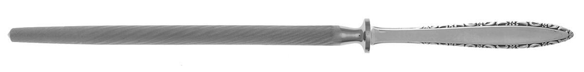 Lace Point (Sterling, 1965) Sharpener Knife with Steel Rod HC by Lunt Silver-1