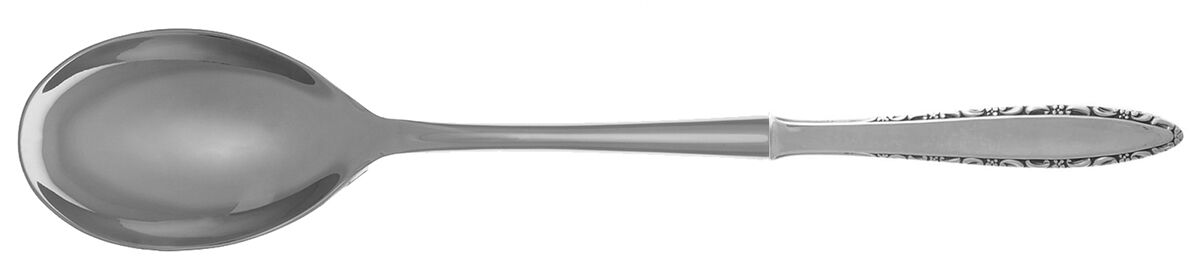 Lace Point (Sterling, 1965) Dressing Spoon with Stainless Bowl HC by Lunt Silver-1