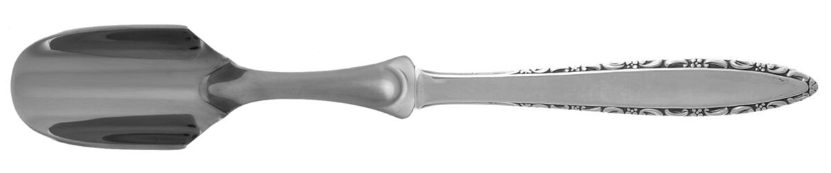 Lace Point (Sterling, 1965) Cheese Scoop with Stainless Scoop HC by Lunt Silver-1