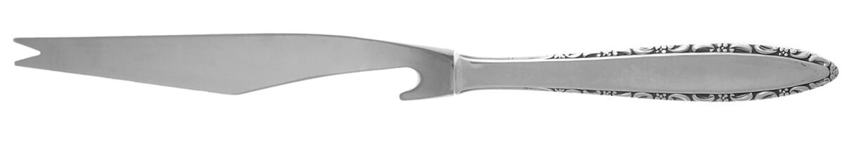 Lace Point (Sterling, 1965) Bar Knife Serving with Stainless Blade HC by Lunt Silver-1
