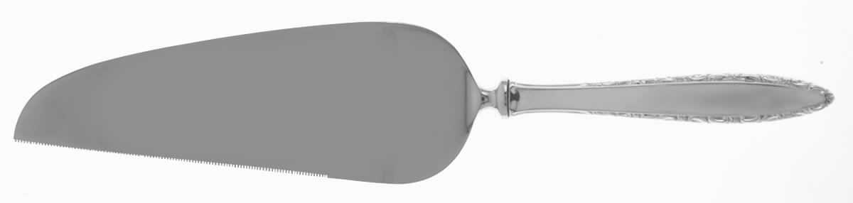Lace Point (Sterling, 1965) Pie & Cake Server with Stainless Blade by Lunt Silver-1