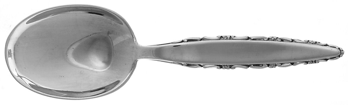 Lace Point (Sterling, 1965) Straight Handle Baby Spoon by Lunt Silver-1