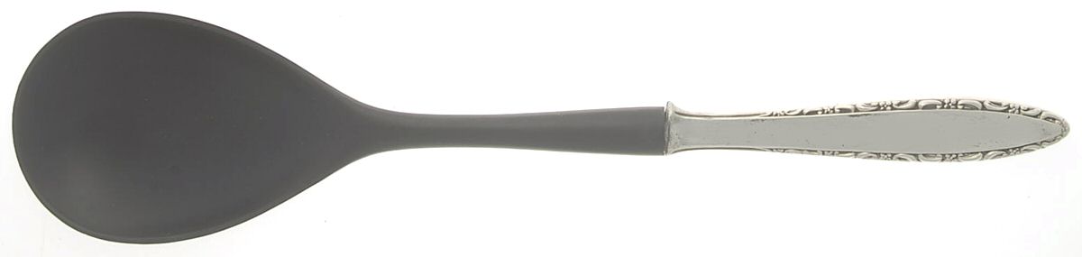 Lace Point (Sterling, 1965) Salad Serving Spoon with Plastic Bowl by Lunt Silver-1