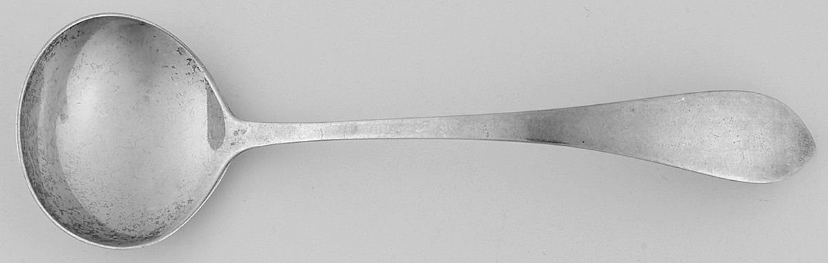 Jefferson (Sterling, 1883) Solid Piece Cream Ladle by Lunt Silver-1