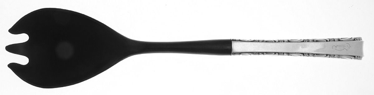 Madrigal (Sterling, 1962) Salad Serving Fork with Plastic Prongs by Lunt Silver-1