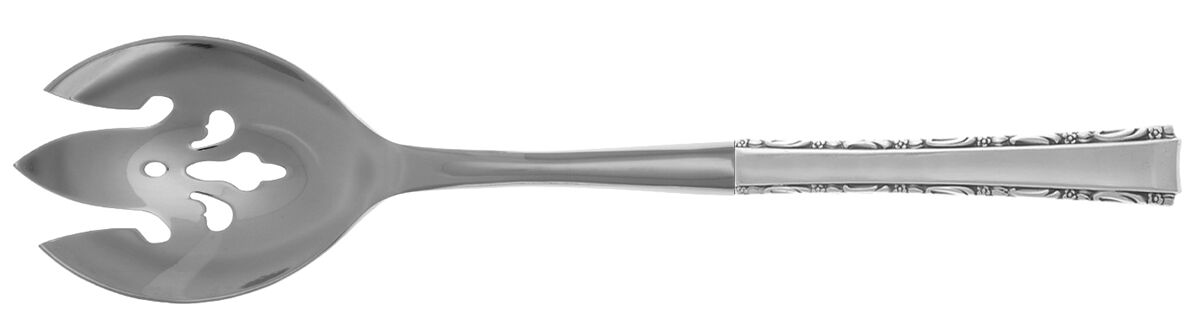 Madrigal (Sterling, 1962) Salad Serving Fork with Stainless Prongs HC by Lunt Silver-1