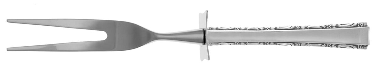 Madrigal (Sterling, 1962) Carving Fork Small with Stainless Prongs HC by Lunt Silver-1