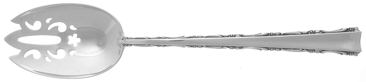Madrigal (Sterling, 1962) Pierced Tablespoon (Serving Spoon) by Lunt Silver-1