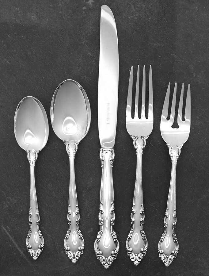Malvern (Sterling, 1970) 40  Piece Estate Set by Lunt Silver-1