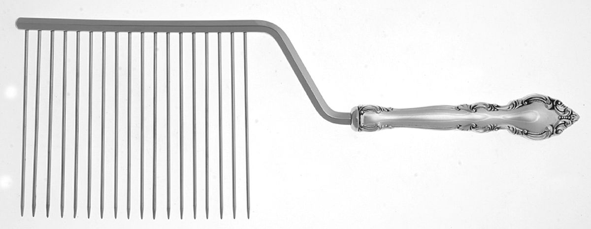 Malvern (Sterling, 1970) Cake Breaker with Silverplate Prongs by Lunt Silver-1