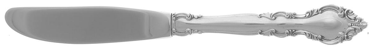 Malvern (Sterling, 1970) Modern Hollow Butter Spreader (Stainless) by Lunt Silver-1