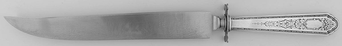 Mary II (Sterling, 1923) Large Stainless Blade Roast Carving Knife by Lunt Silver-1