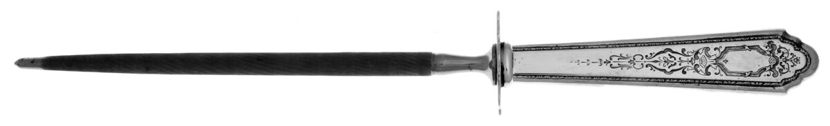 Mary II (Sterling, 1923) Large Roast Steel Rod Knife Sharpener by Lunt Silver-1