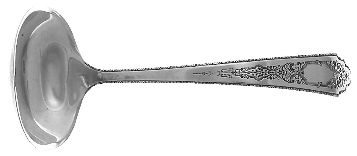 Mary II (Sterling, 1923) Solid Piece Cream Ladle by Lunt Silver-1