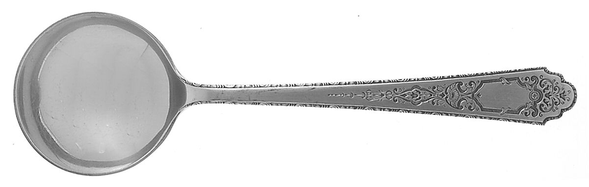 Mary II (Sterling, 1923) Round Bowl Soup Spoon (Bouillon) by Lunt Silver-1