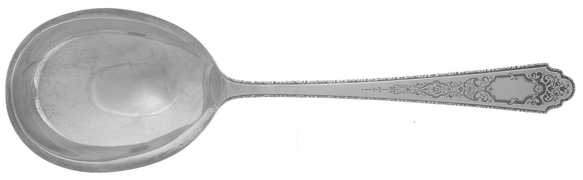Mary II (Sterling, 1923) Preserve Spoon by Lunt Silver-1