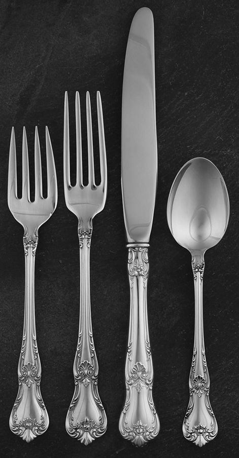 Memory Lane (Sterling, 1949) 4 Piece Place Size Setting by Lunt Silver-1