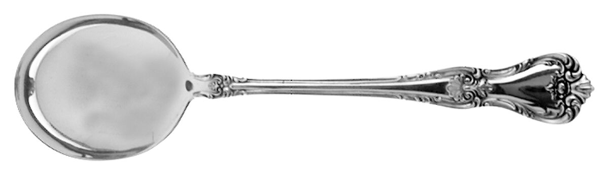 Memory Lane (Sterling, 1949) Round Bowl Soup Spoon (Cream Soup) by Lunt Silver-1