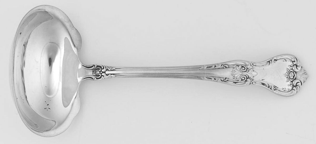 Memory Lane (Sterling, 1949) Solid Gravy Ladle by Lunt Silver-1