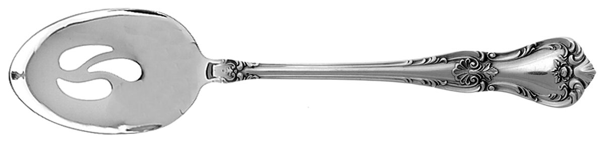 Memory Lane (Sterling, 1949) Pierced Tablespoon (Serving Spoon) by Lunt Silver-1
