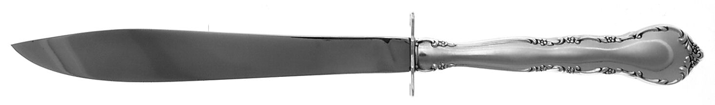 Mignonette (Sterling, 1960, No Monograms) Small Carving Knife W/Sterling Guard by Lunt Silver-1