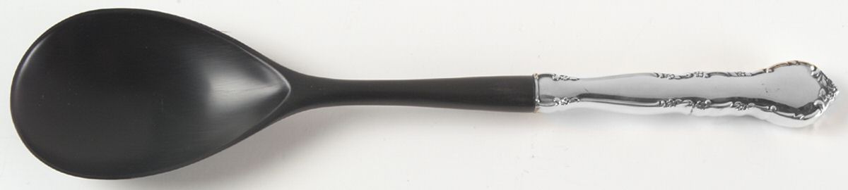 Mignonette (Sterling, 1960, No Monograms) Salad Serving Spoon with Plastic Bowl by Lunt Silver-1