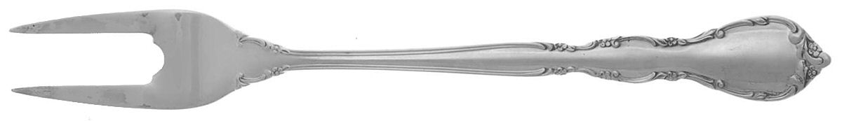 Mignonette (Sterling, 1960, No Monograms) Short Handle Pickle/Olive Fork by Lunt Silver-1
