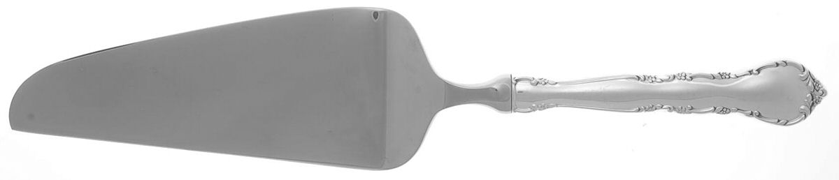 Mignonette (Sterling, 1960, No Monograms) Pie & Cake Server with Stainless Blade by Lunt Silver-1
