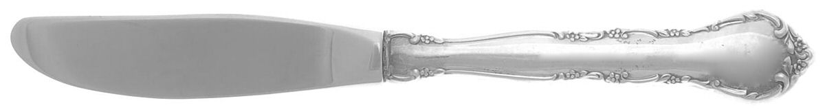 Mignonette (Sterling, 1960, No Monograms) Modern Hollow Butter Spreader (Stainless) by Lunt Silver-1