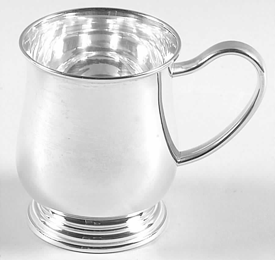 Sterling Hollowware Footed Baby Cup by Lunt Silver-1