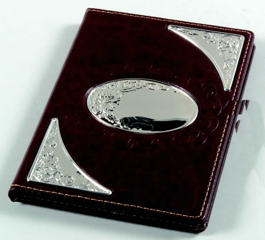 Sterling Hollowware 5" X 7" Address/Memo Book by Lunt Silver-1