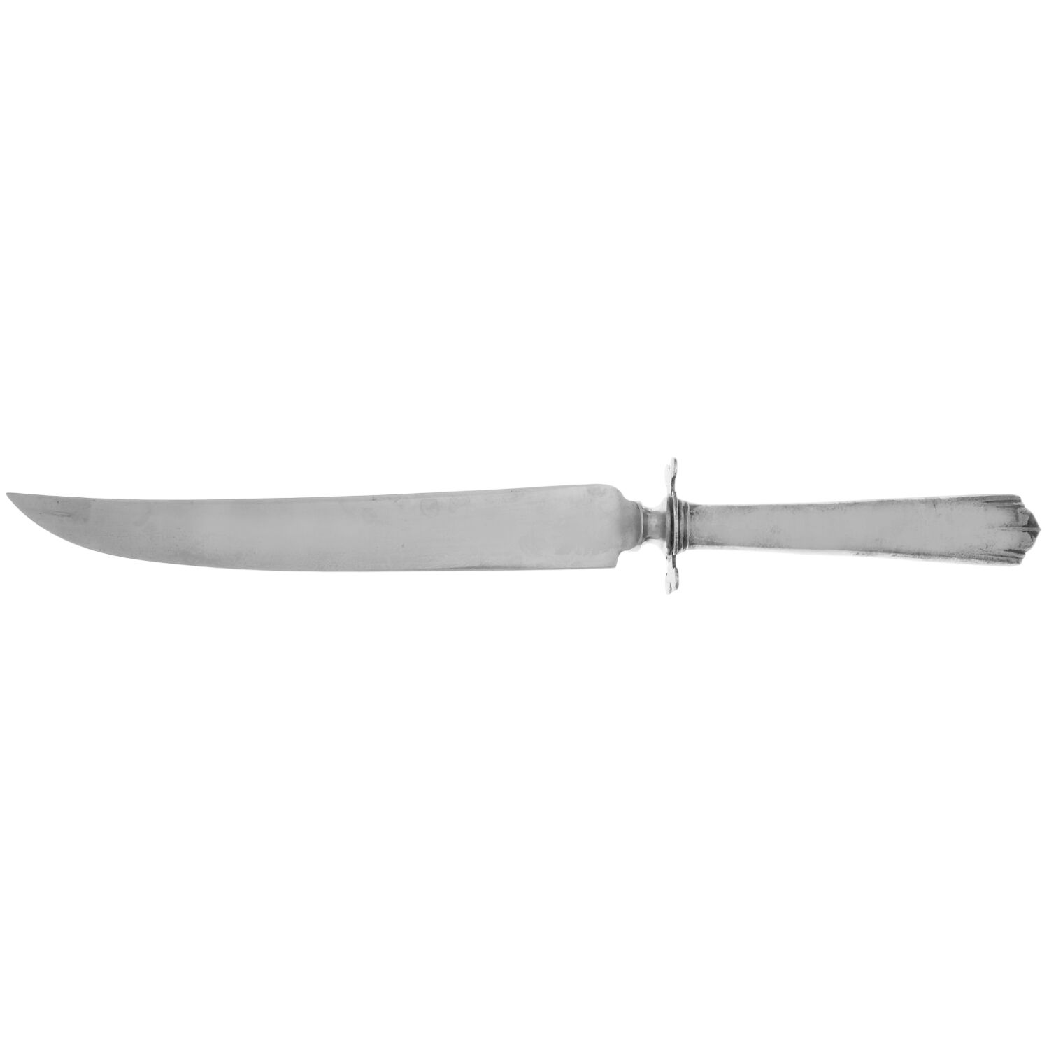 Modern American (Sterling, 1931) Large Stainless Blade Roast Carving Knife by Lunt Silver-1