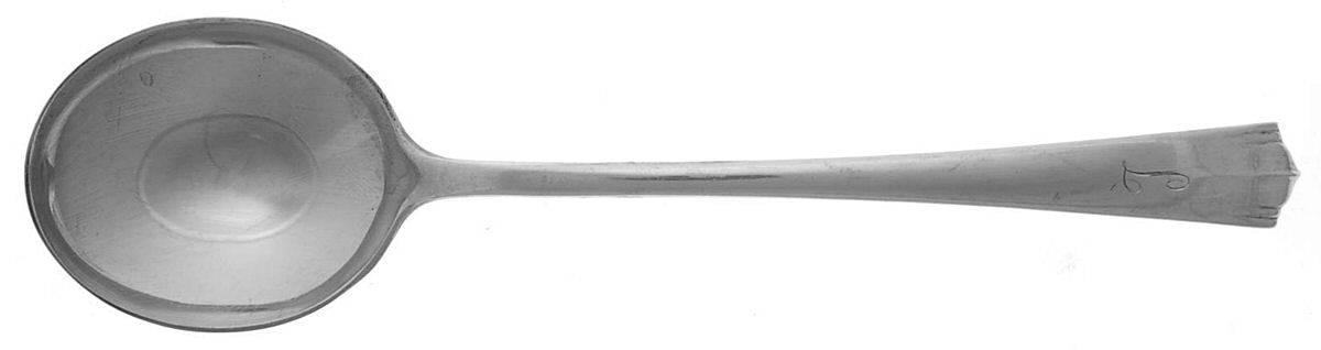 Modern American (Sterling, 1931) Round Bowl Soup Spoon (Cream Soup) by Lunt Silver-1