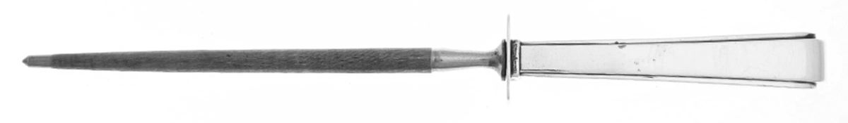 Modern Classic (Sterling, 1934, No Monos) Small Steel Rod Sharpener Knife by Lunt Silver-1