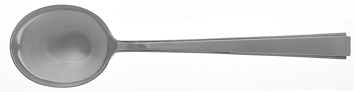Modern Classic (Sterling, 1934, No Monos) Round Bowl Soup Spoon (Cream Soup) by Lunt Silver-1
