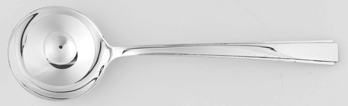 Modern Classic (Sterling, 1934, No Monos) Round Bowl Soup Spoon (Gumbo) by Lunt Silver-1