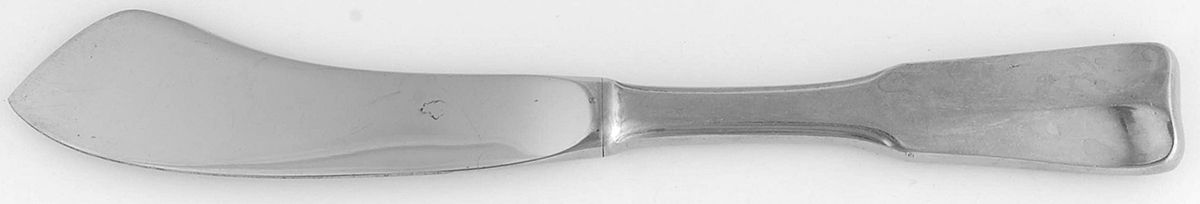 Modern Classic (Stainless, 1980, Satin Handle) Hollow Handle Master Butter Knife by Lunt Silver-1