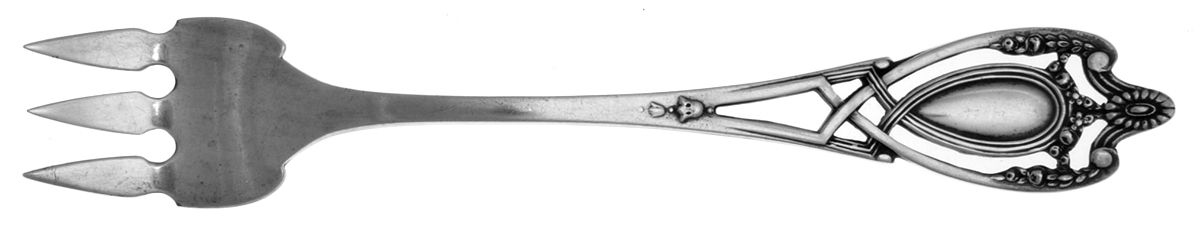 Monticello (Sterling, 1908) Old Style Pickle Fork by Lunt Silver-1