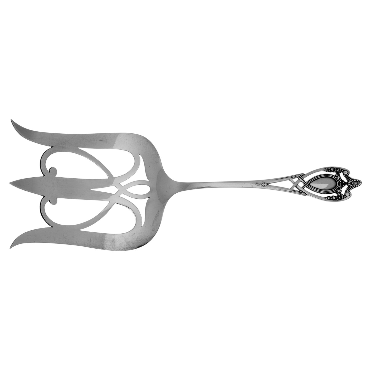 Monticello (Sterling, 1908) Solid Toast Serving Fork by Lunt Silver-1