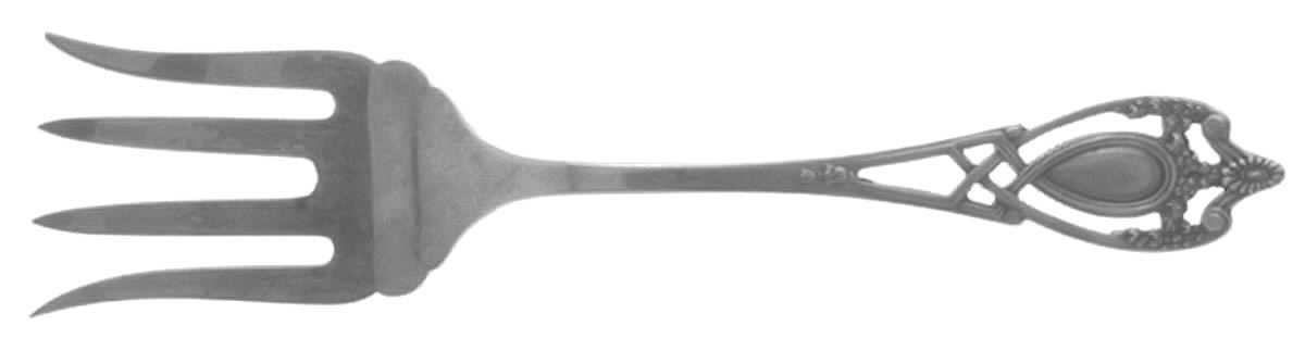 Monticello (Sterling, 1908) Small Chipped Beef Fork by Lunt Silver-1