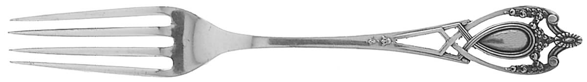 Monticello (Sterling, 1908) Solid Youth Tea Fork by Lunt Silver-1