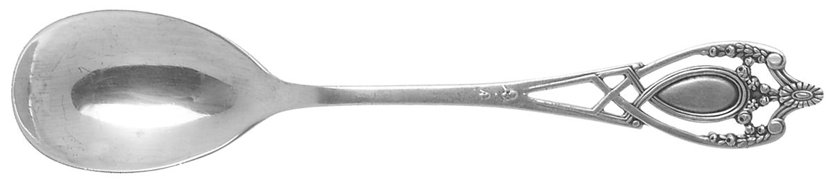 Monticello (Sterling, 1908) Large Sherbet Spoon by Lunt Silver-1