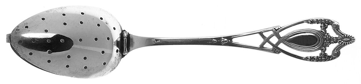 Monticello (Sterling, 1908) Solid Individual Tea Ball Spoon by Lunt Silver-1