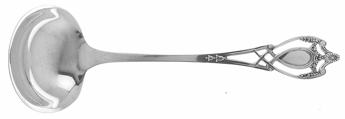 Monticello (Sterling, 1908) Solid Gravy Ladle by Lunt Silver-1